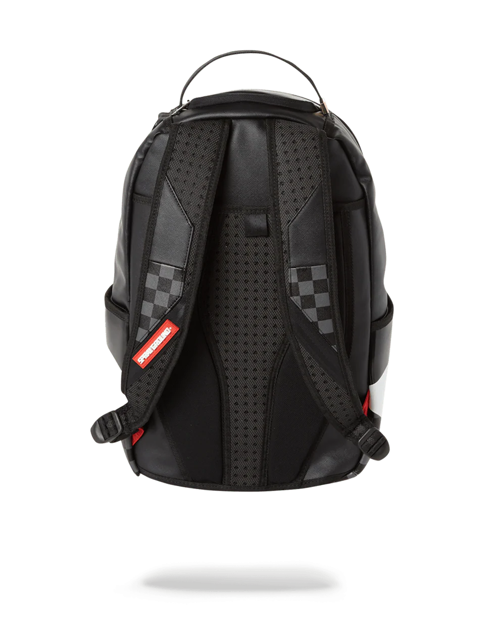 BLACK HALF CHECK SHARKS IN PARIS BACKPACK (ONE OF ONE) - Image 4