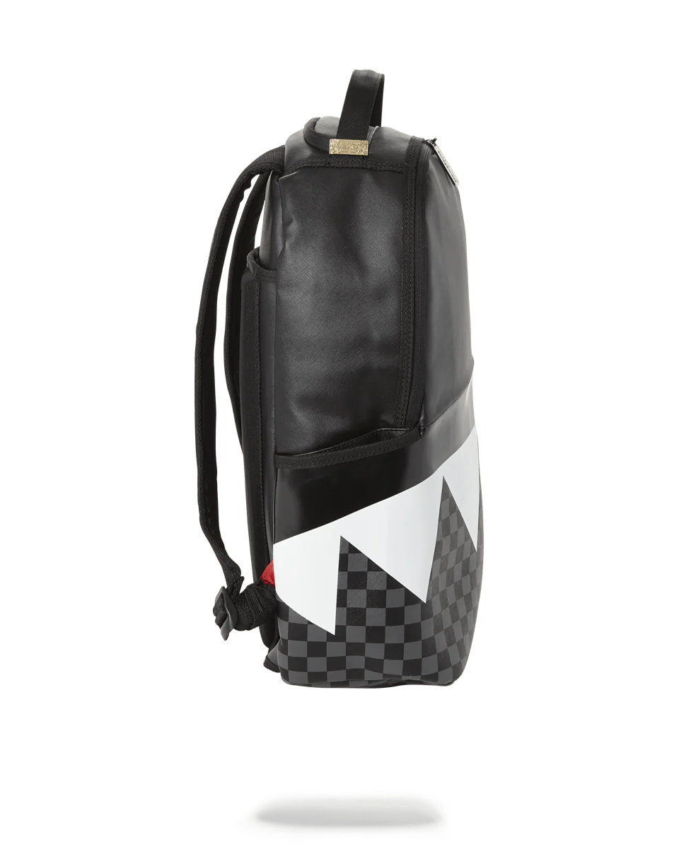 BLACK HALF CHECK SHARKS IN PARIS BACKPACK (ONE OF ONE) - Image 6