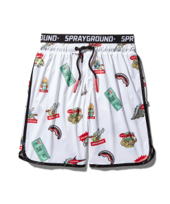 PATCH ALL-IN CORTO SWIM TRUNKS (WHITE)