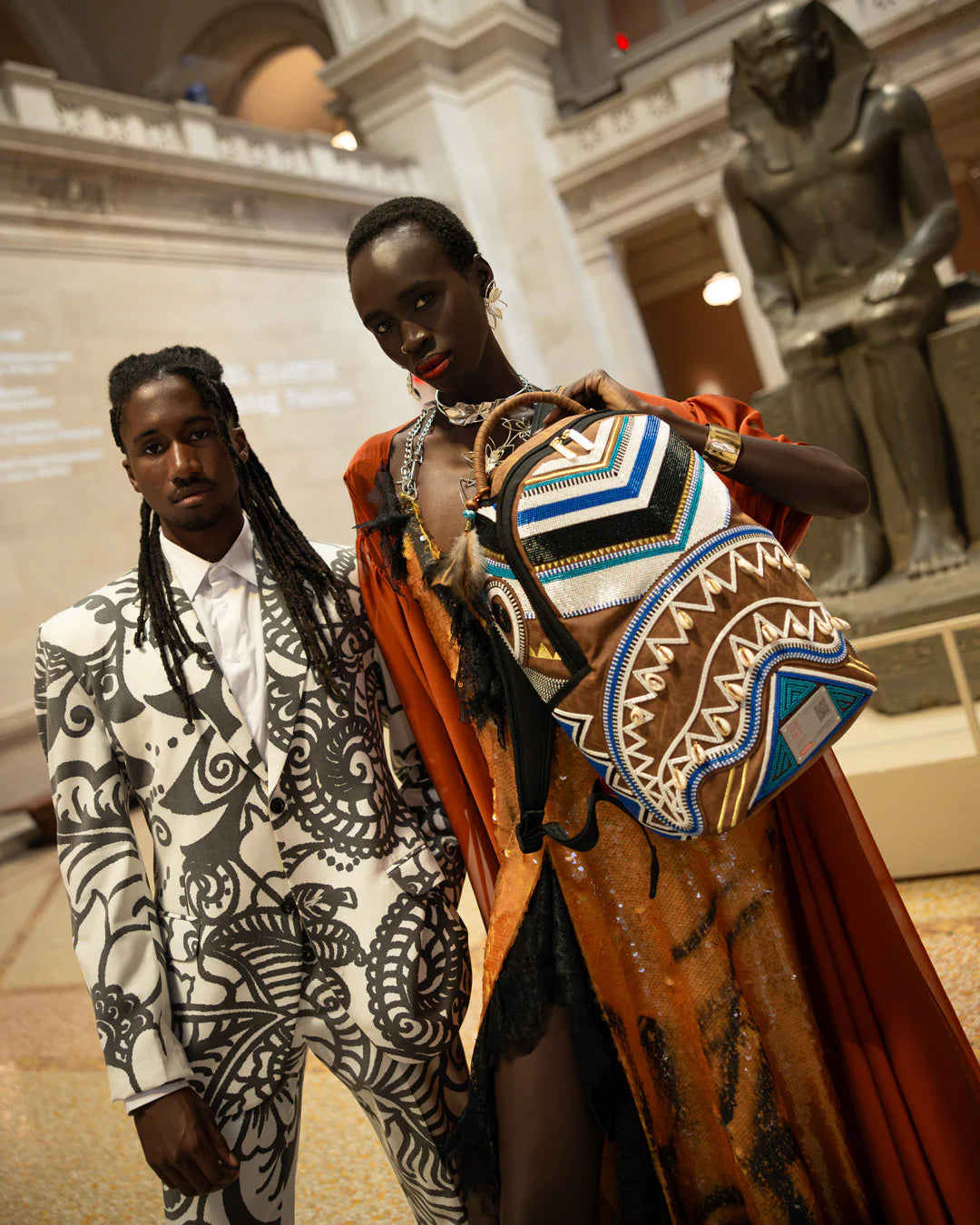 THE MET KUBA KINGDOM HEADDRESS BACKPACK - Image 6