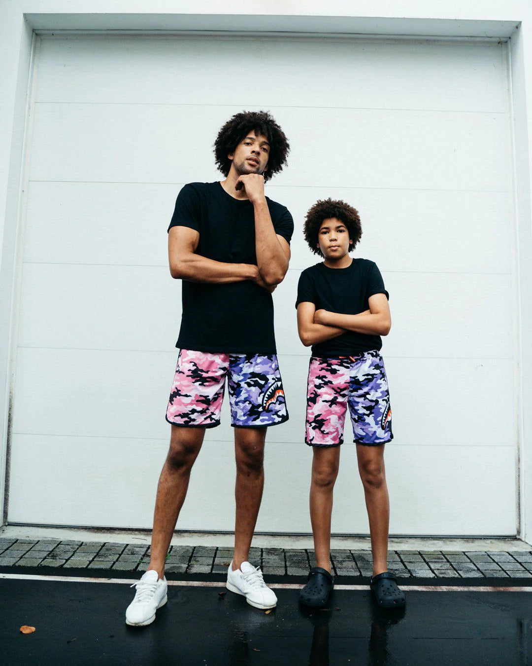 KIDS SPLIT CAMO SWIM TRUNKS - Image 9