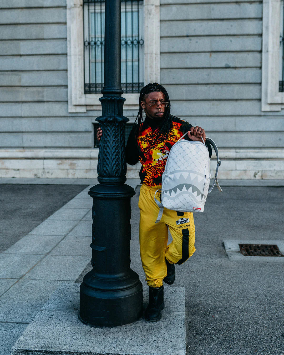 MONEY PATTERN POWDER BACKPACK (DLXV) - Image 6