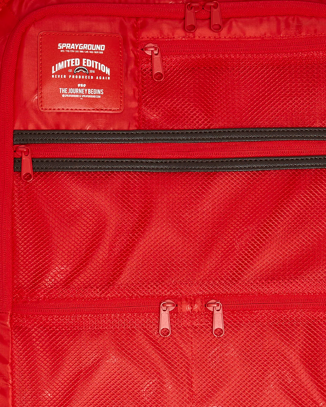 EXTERIOR GOLD ZIP POCKET SHARKS IN PARIS JETSETTER CARRY-ON LUGGAGE - Image 4
