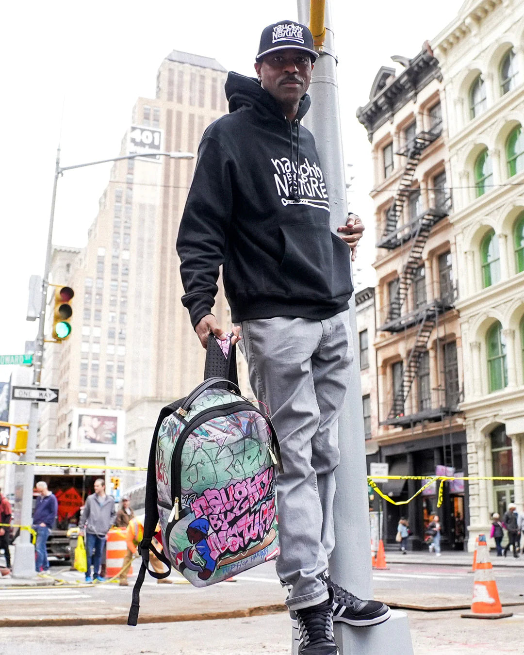 NAUGHTY BY NATURE HIP HOP HOORAY 30TH ANNIVERSARY COLLAB BACKPACK - Image 13