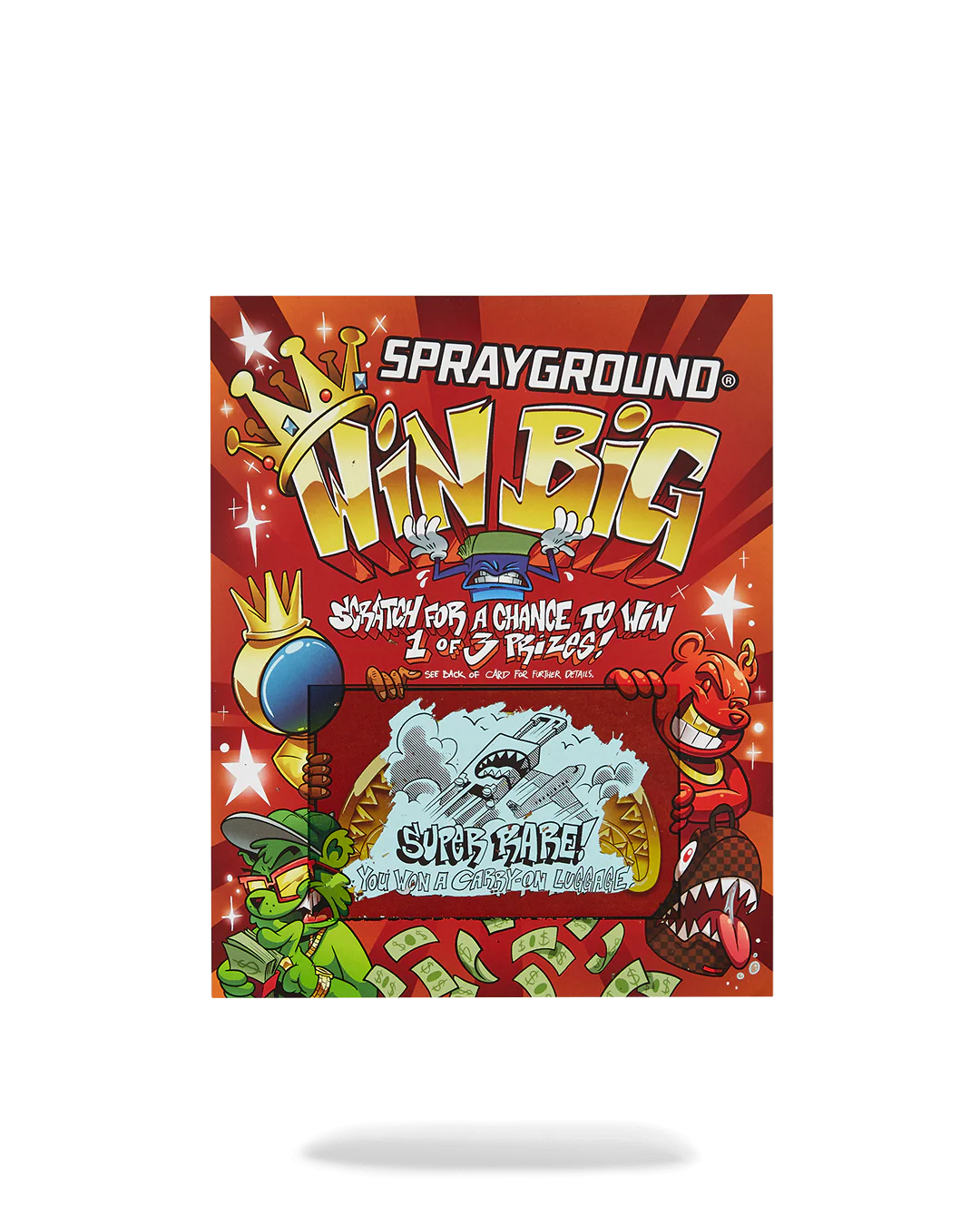 SPRAYGROUND SCRATCH OFF PLAYING CARD - WIN A BACKPACK, MONEYBEAR OR LUGGAGE! - Image 5
