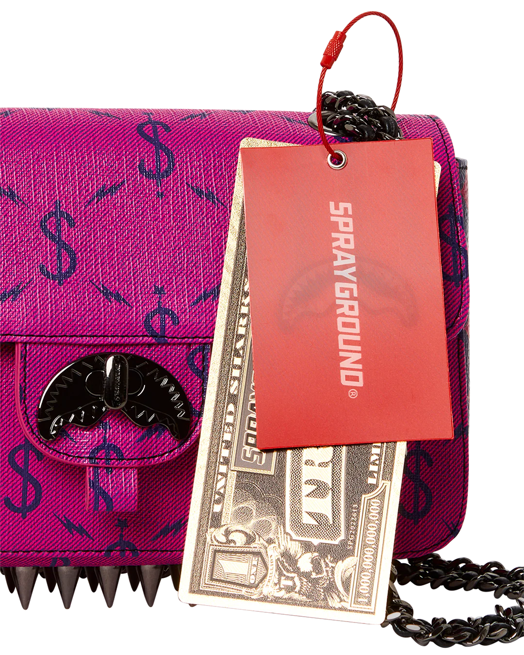 $NAPDRAGON GOLD CHAIN SHARK HANDBAG - Image 15