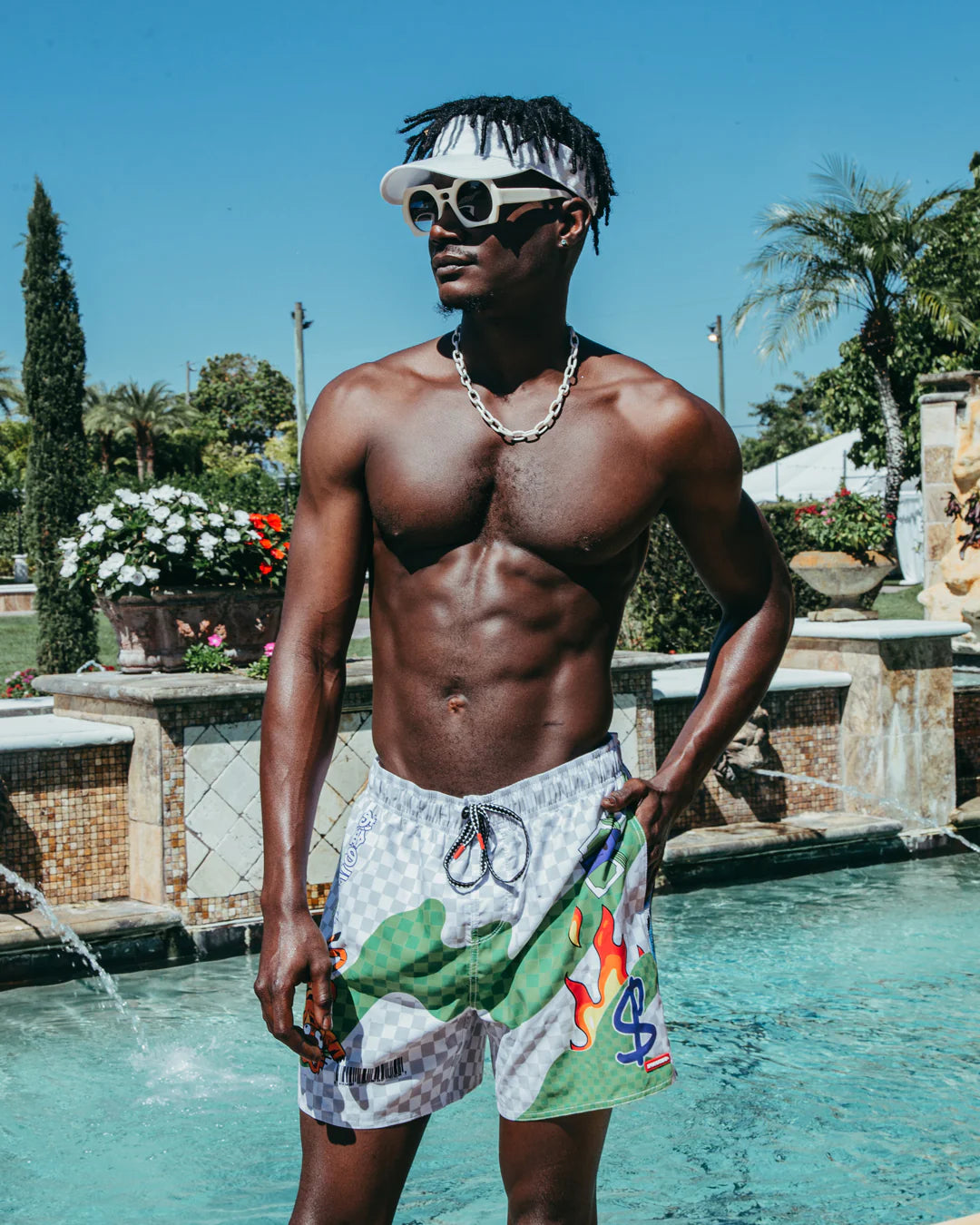 WTF ART SHOTO SWIM TRUNKS - Image 6