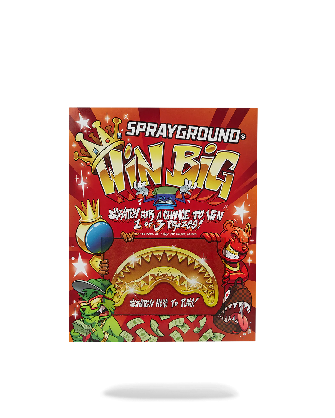 SPRAYGROUND SCRATCH OFF PLAYING CARD - WIN A BACKPACK, MONEYBEAR OR LUGGAGE! - Image 3