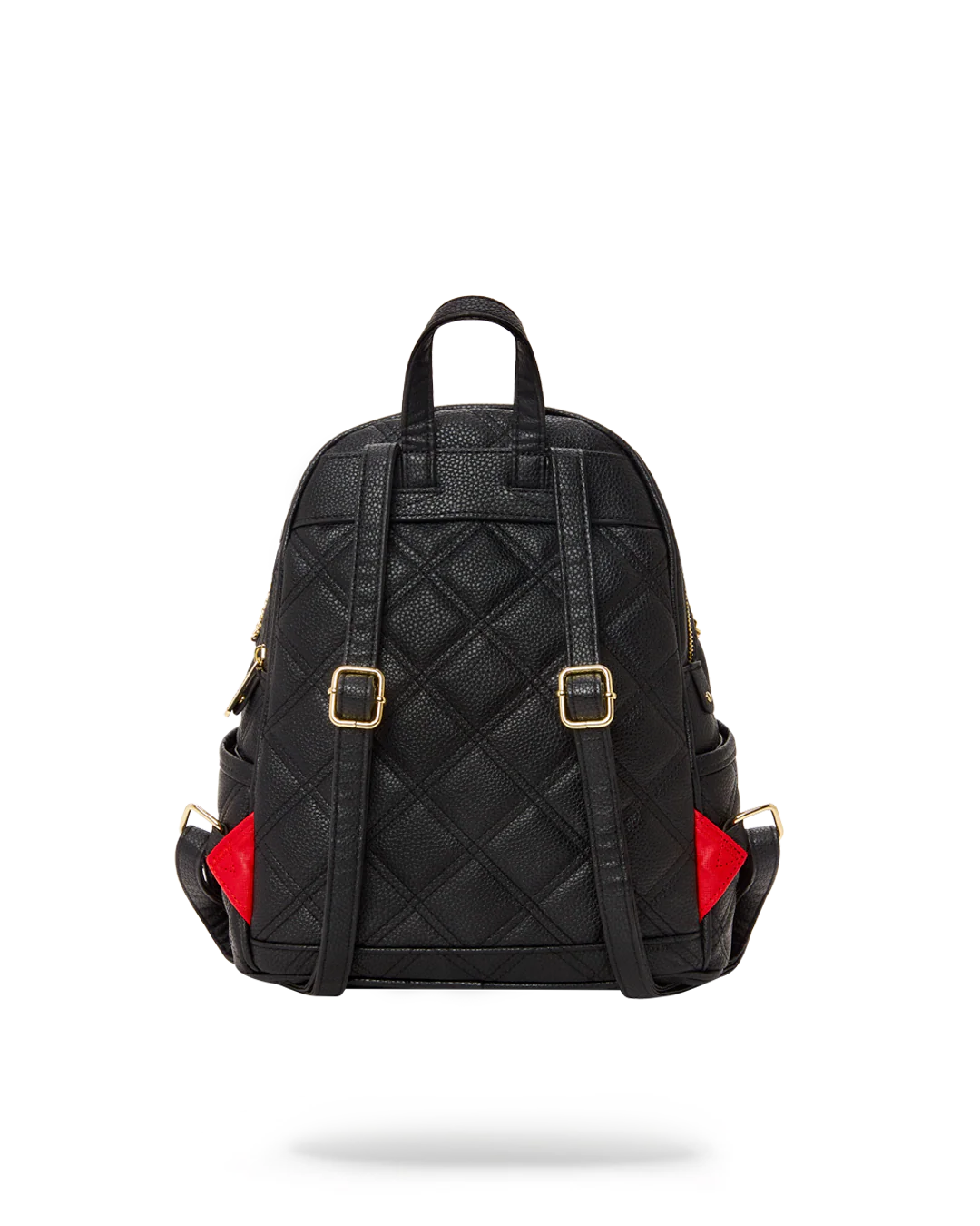 NOIR QUILT GOLD CHAIN SHARK SAVAGE BACKPACK - Image 3