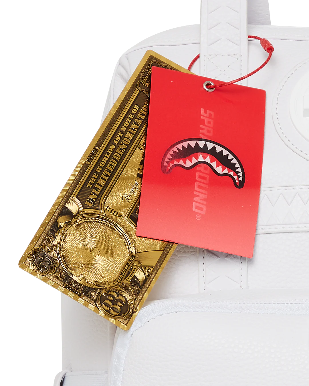 HEAVY METAL SHARK WHITE OUT BIZ TOP OPENER BACKPACK - Image 25