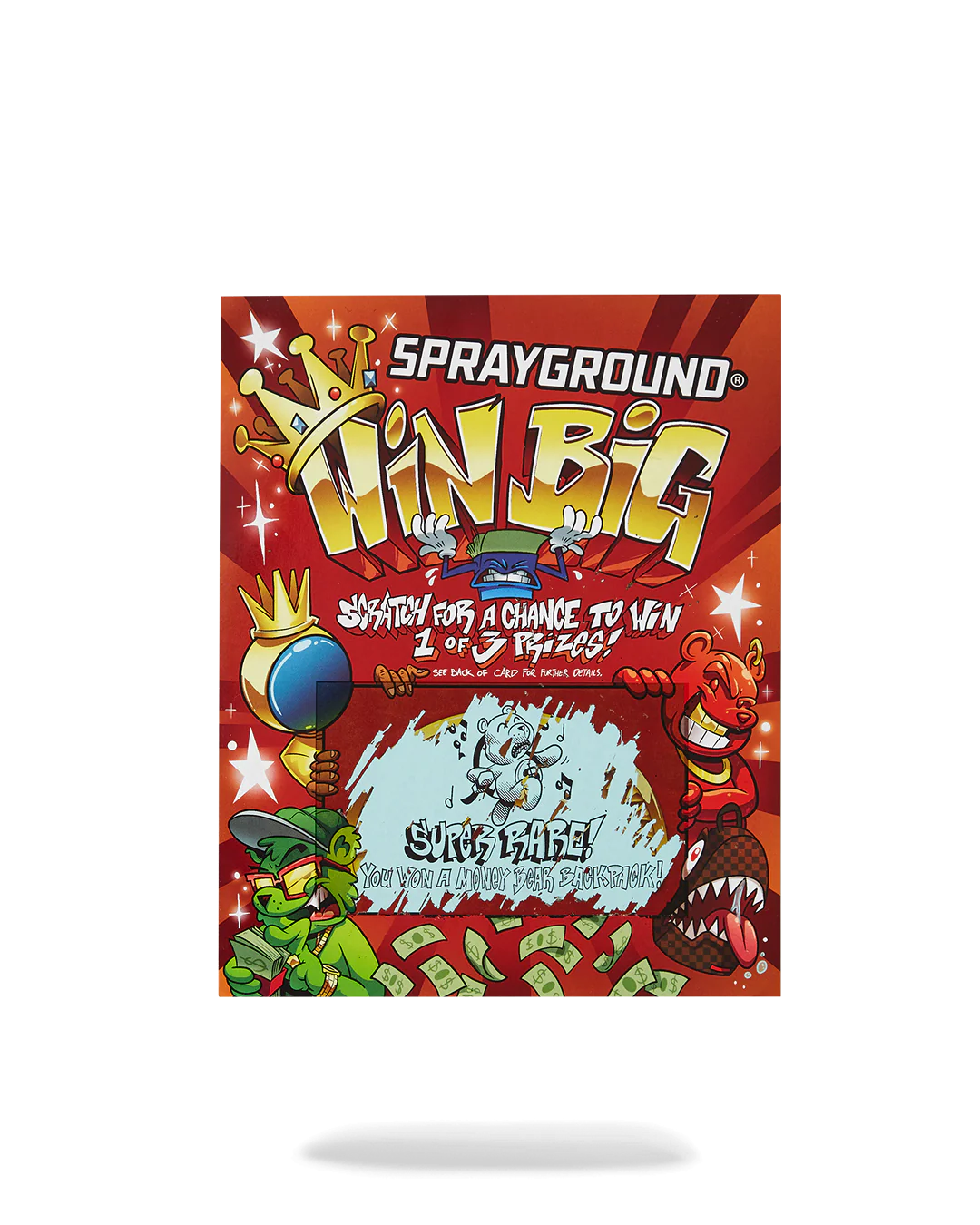 SPRAYGROUND SCRATCH OFF PLAYING CARD - WIN A BACKPACK, MONEYBEAR OR LUGGAGE! - Image 6