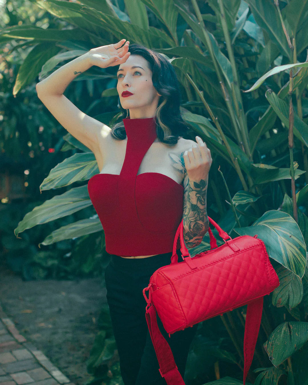 RED RIVIERA MINI DUFFLE - Image 4