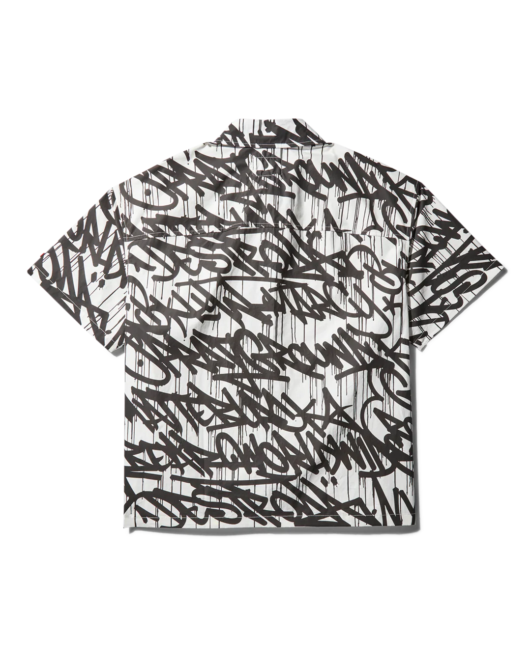 GRAFFITI SHORT SLEEVE BUTTON FRONT SHIRT - Image 2