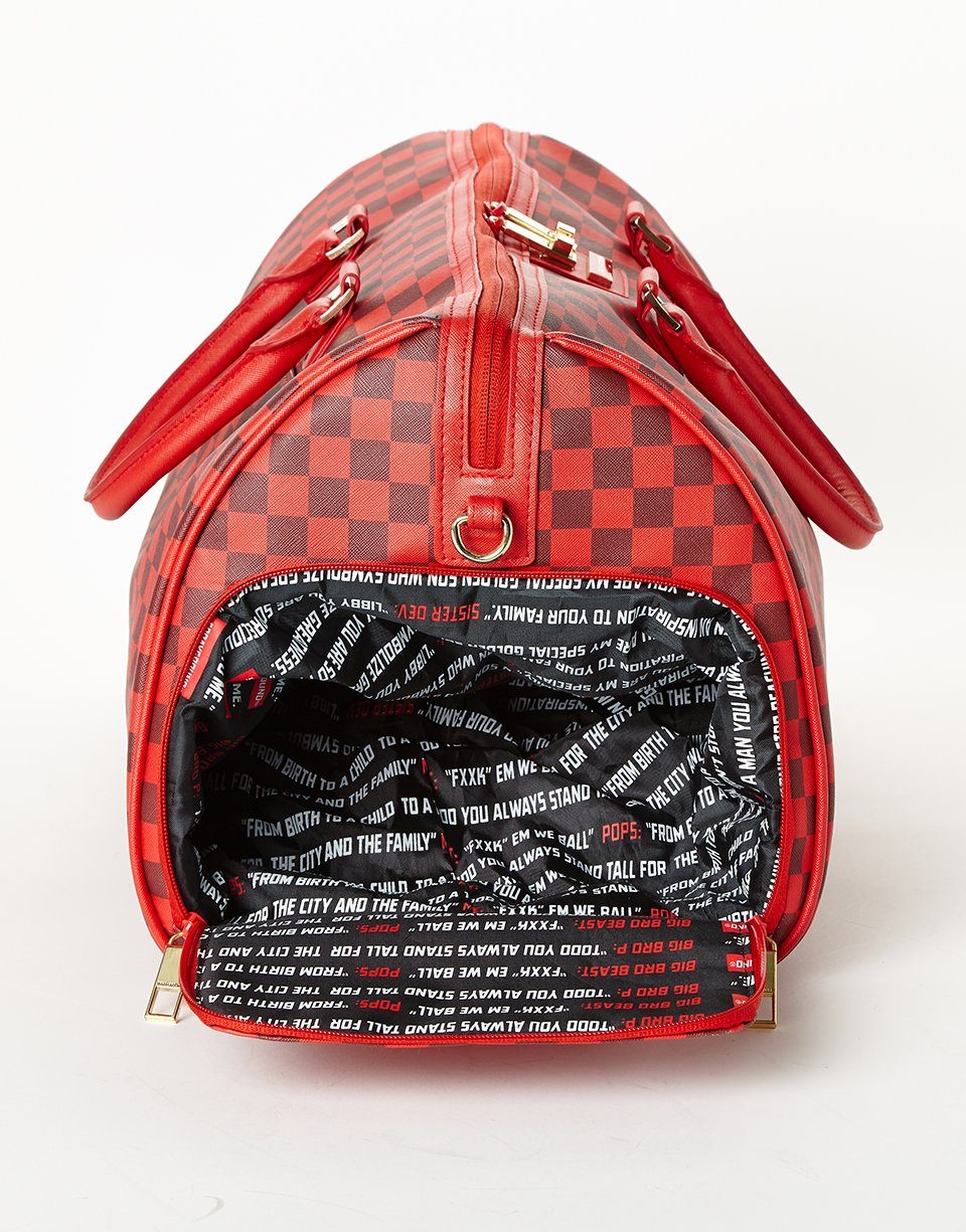 SHARKS IN PARIS DUFFLE (RED CHECKERED EDITION) - Image 8