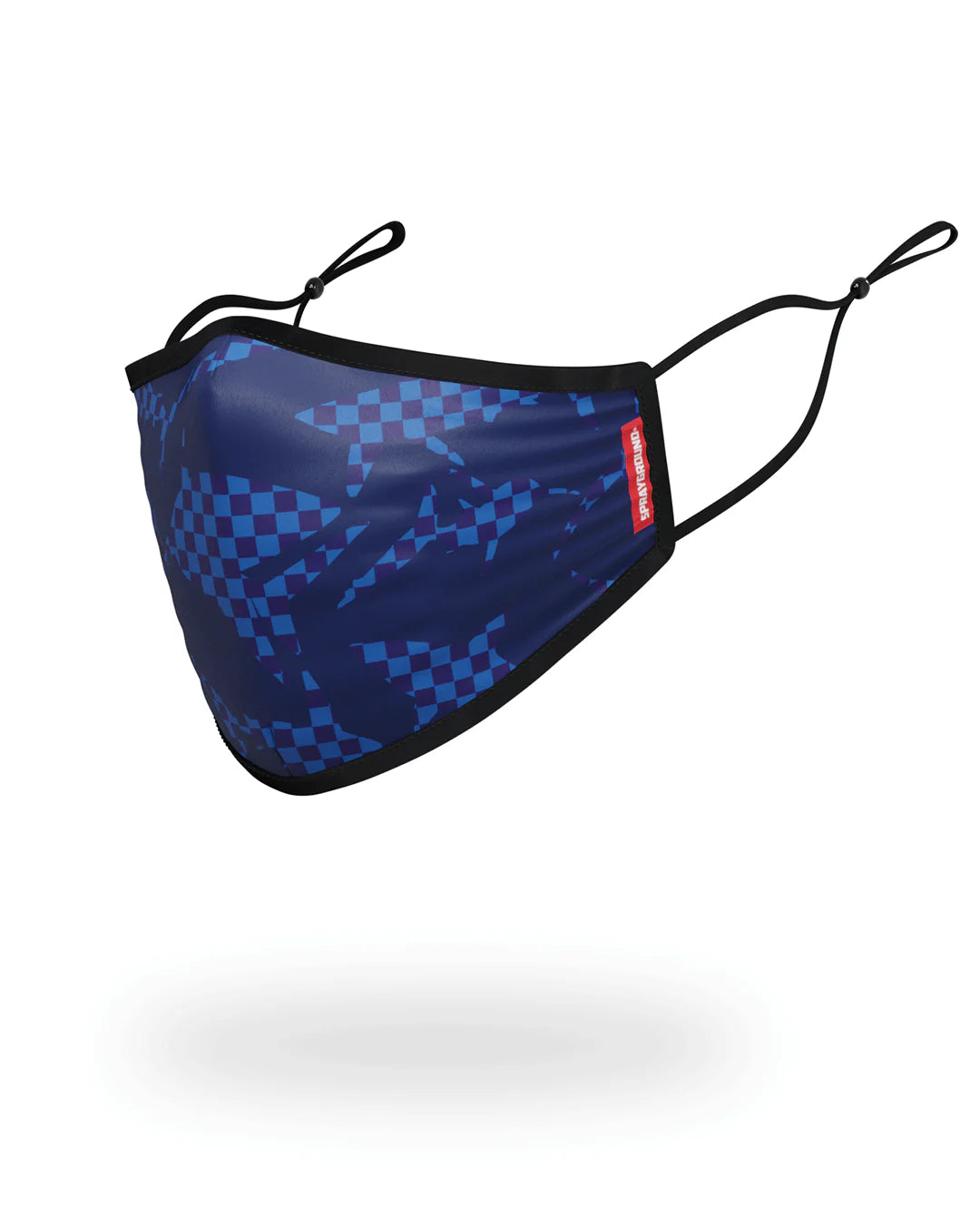 SHARK CHECK (BLUE) FACE MASK - Image 5