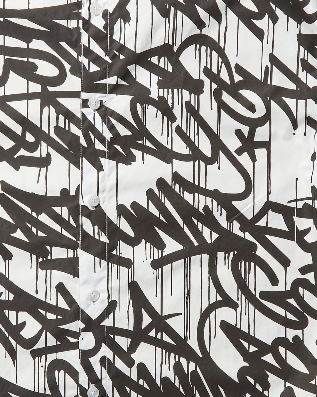 GRAFFITI SHORT SLEEVE BUTTON FRONT SHIRT - Image 3