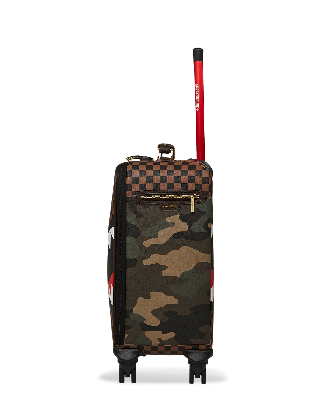 EXTERIOR GOLD ZIP POCKET SHARKS IN PARIS JETSETTER CARRY-ON LUGGAGE - Image 10